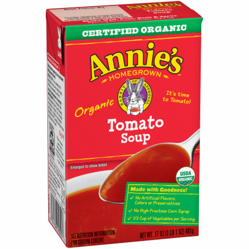 Annie's Organic Tomato Soup Perspective: front