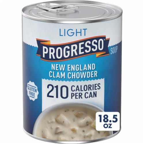Progresso Light New England Clam Chowder Soup Gluten Free Perspective: front