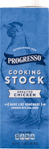 Progresso Unsalted Chicken Stock Perspective: front