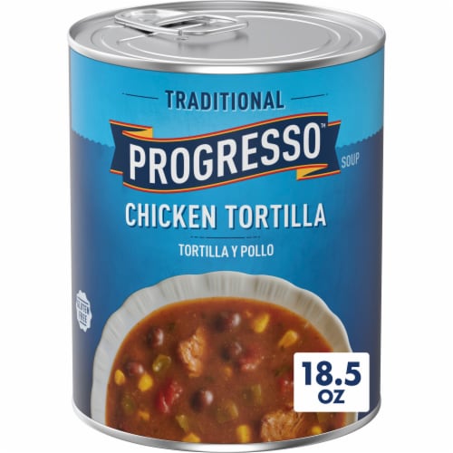 Progresso Gluten Free Traditional Chicken Tortilla Canned Soup, 18.5 oz ...