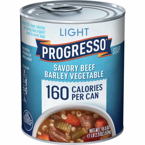 Progresso Light Savory Beef Barley Vegetable Soup, 18.5 oz - Kroger