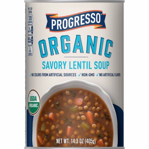 Progresso Organic Savory Lentil Soup, 14.3 oz - Kroger