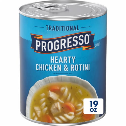 Progresso Traditional Hearty Chicken & Rotini Canned Soup Perspective: front