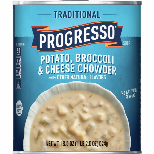 Progresso Traditional Potato Broccoli & Cheese Chowder Perspective: front