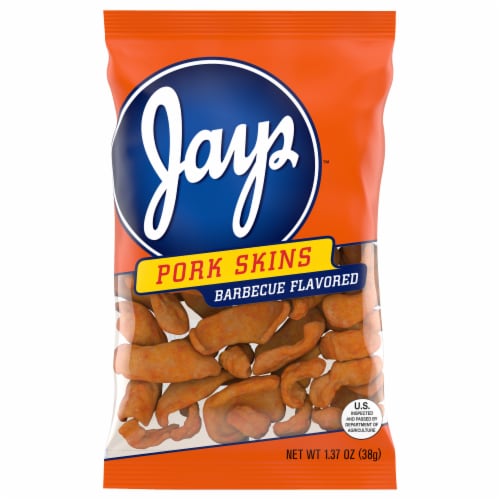 Jays Barbecue Pork Skins Perspective: front
