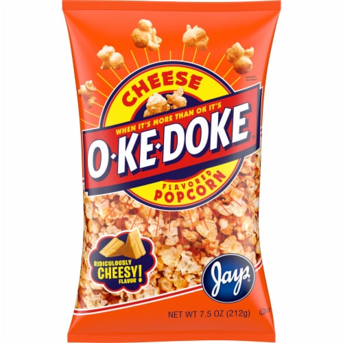 O-Ke-Doke® Cheese Flavored Popcorn Perspective: front