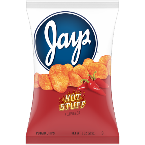 Jays® Hot Stuff Potato Chips Perspective: front