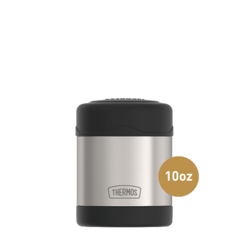 Thermos Funtainer Stainless Steel Food Jar - Black 10 oz