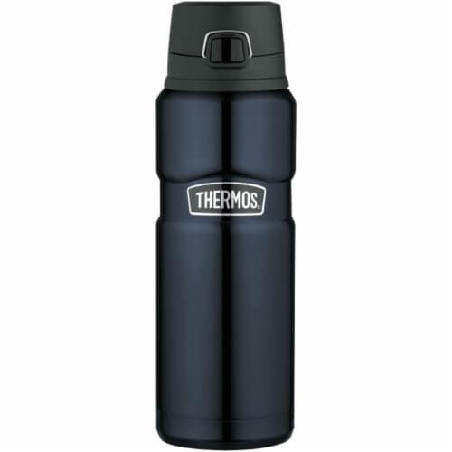 Thermos Stainless King 40 Oz. Beverage Bottle in Stainless Steel and  Midnight Blue