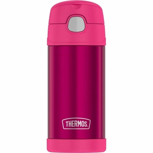Thermos Stainless Steel Vacuum Insulated Straw Bottle - Pink Perspective: front