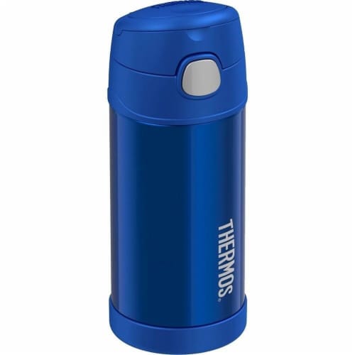 Thermos Stainless Steel Vacuum Insulated Straw Bottle - Blue Perspective: front