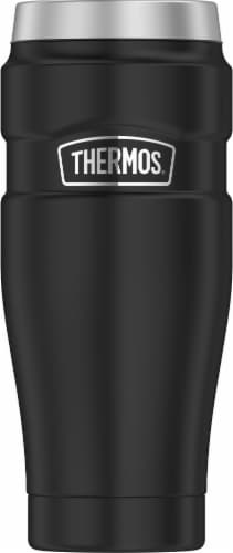 Thermos King Stainless Steel Tumbler - Matte Black Perspective: front