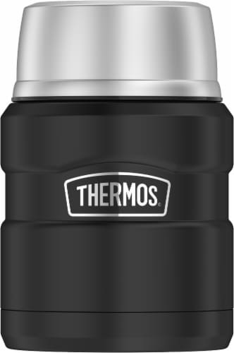 Thermos Stainless Steel King Food Jar - Matte Black Perspective: front
