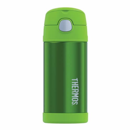 Thermos Stainless Steel Vacuum Insulated Straw Bottle - Lime Green Perspective: front
