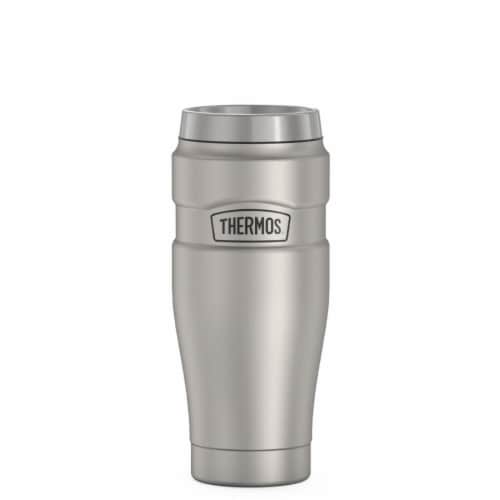 Thermos Matte Steel Travel Tumbler Perspective: front