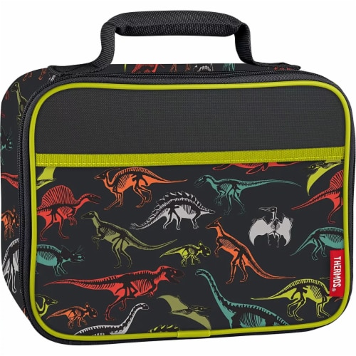 Thermos Dinosaurs Soft Lunch Kit - Black Perspective: front