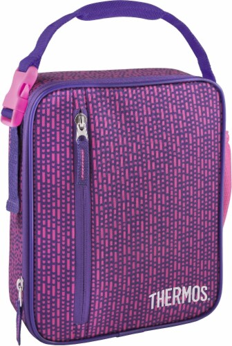 Insulated Lunch Box With Soft Padded Handles - Navy Pink Rose, 1 - Kroger