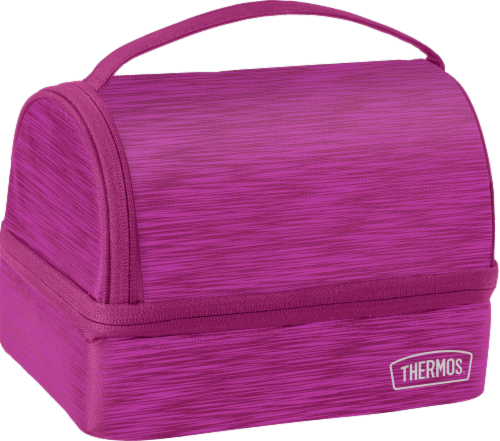 Thermos Dual Lunch Bag - Pink Peacock Perspective: front