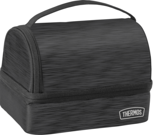 Thermos Dual Lunch Bag - Sleet Perspective: front