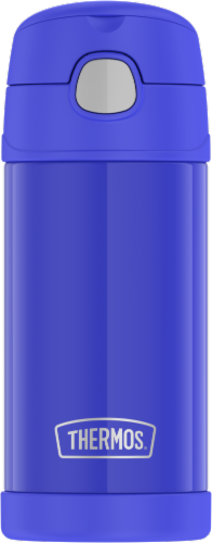Thermos FUNtainer Stainless Steel Vacuum Insulated Hydration Bottle - Royal Blue Perspective: front
