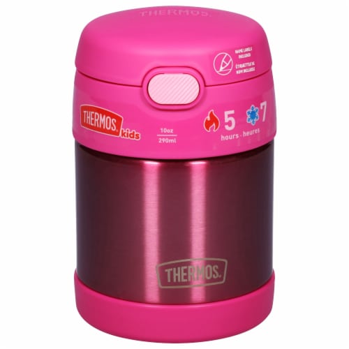 Thermos® FUNtainer® Stainless Steel Food Jar - Pink Perspective: front