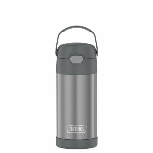 Thermos Funtainer 12 Ounce Bottle - Gray Perspective: front