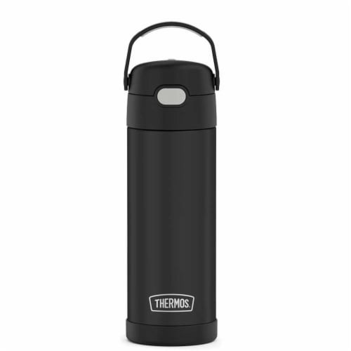 Double Wall Stainless Steel Water Bottle Vacuum Insulated Black Thermos  Flask