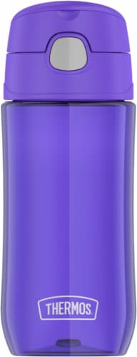 Thermos Plastic Hydration Bottle with Spout Lid - Blueberry Perspective: front