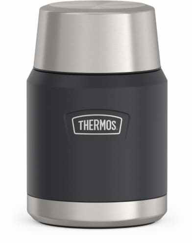 Thermos Stainless Steel Food Jar with Spoon Granite Perspective: front