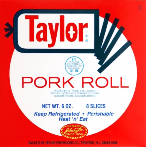 Taylor® Sliced Pork Roll Perspective: front