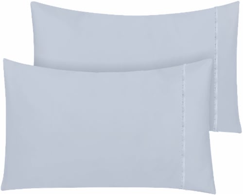 HD Designs 300 Thread Count Cotton Pillowcase - Artic Ice Perspective: front