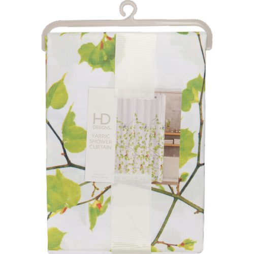 HD Designs Terrasse Fabric Shower Curtain Perspective: front