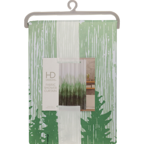 HD Designs® Pinehill Fabric Shower Curtain Perspective: front