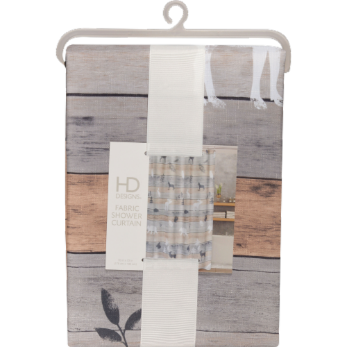 HD Designs® Underwood Fabric Shower Curtain Perspective: front
