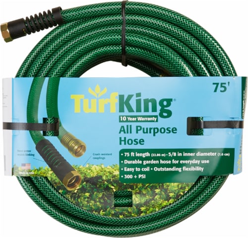 TurfKing All-Purpose Garden Hose - Green Perspective: front