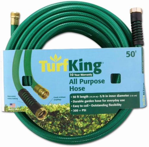 TurfKing® All-Purpose Hose - Green Perspective: front