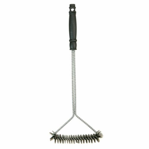 HD Designs Grill Long Handle Wide Triangle Grill Brush Perspective: front
