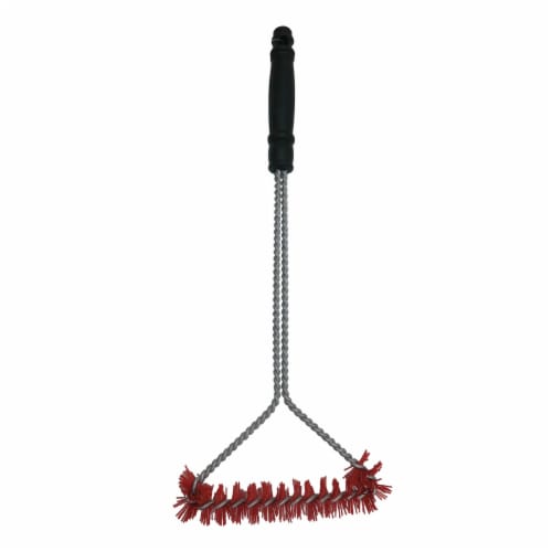 HD Designs Grill Long Handle Triangle Grill Brush Perspective: front
