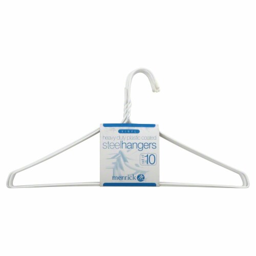 Everyday Living® Wire Hanger - 10 Pack - White Perspective: front