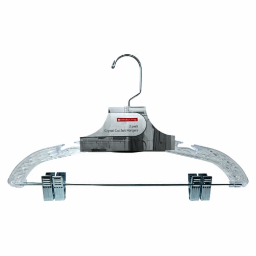 Everyday Living® Crystal Cut Suit Hangers Perspective: front