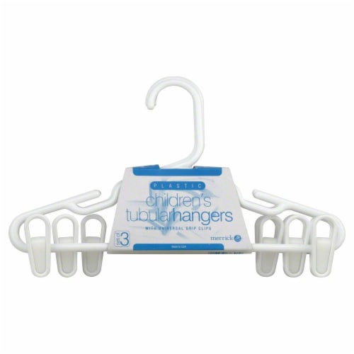 Merrick White Poly Tubular Hangers, 8-Pack