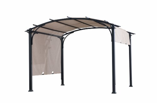 HD Designs Outdoors® Arched Pergola Gazebo Perspective: front