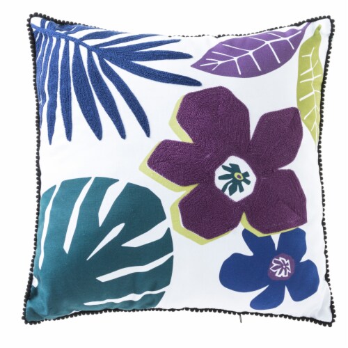 HD Designs Outdoors® Floral Jungle Pillow Perspective: front