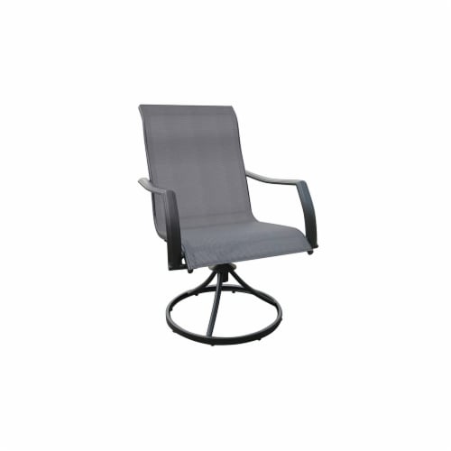 HD Designs Outdoors® Peyton Sling Swivel Dining Chair Perspective: front