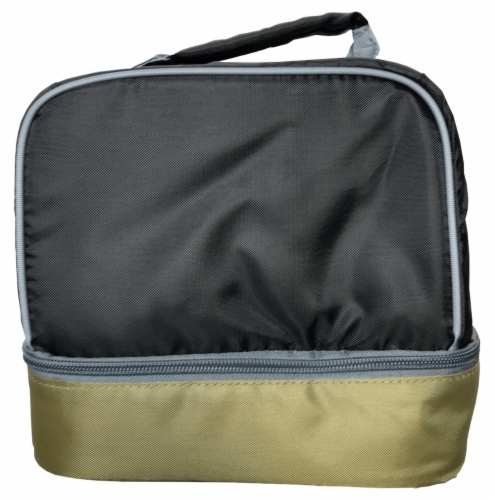 Everyday Living Color Block Lunch Box - Jet Black/Cedar Perspective: front