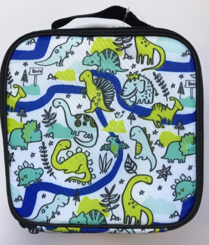 Everyday Living Dinosaurs Lunch Box - Bright White Perspective: front