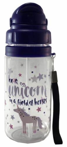 Everyday Living Be A Unicorn Hydration Water Bottle Perspective: front