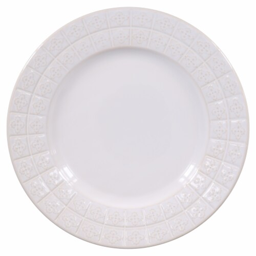 Dash of That™ Brooklyn Dinner Plate - White Perspective: front