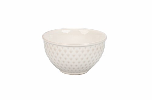 Dash of That Brooklyn Facet Tidbit Bowl - White Perspective: front