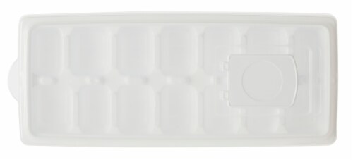Everyday Living Ice Cube Tray with Lid - White Perspective: front